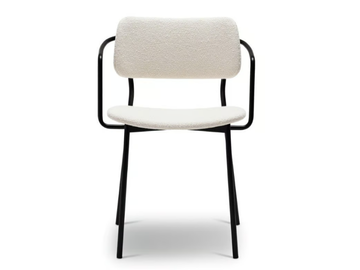 ULI METAL 332-M - Stackable steel chair with armrests by Origins 1971 - view 3